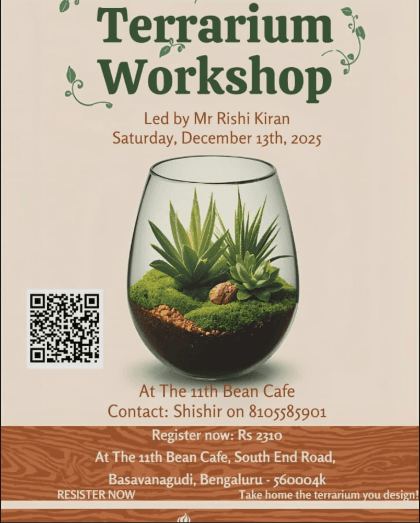 Terrarium Workshop poster
